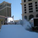 Snow Production at Caesars Palace Los Angeles