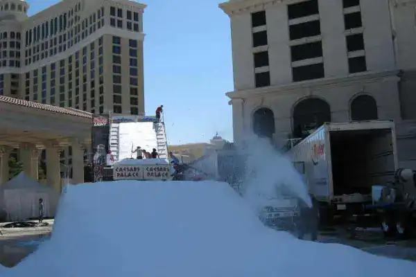 A sled run in downtown LA