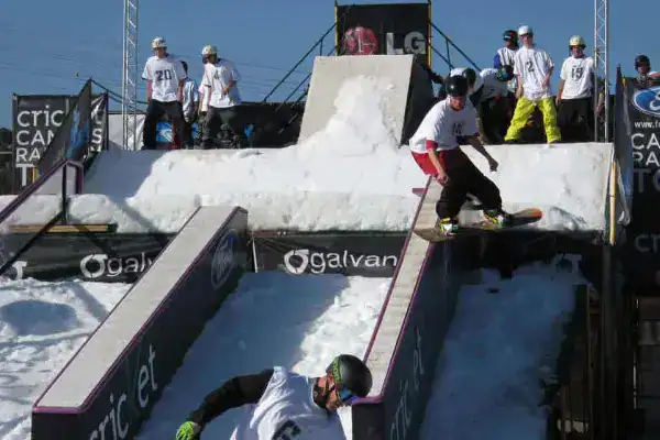 Artificial snow for a local event