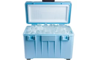 A cooler of dry Ice