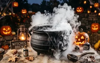 Halloween fog created by dry ice